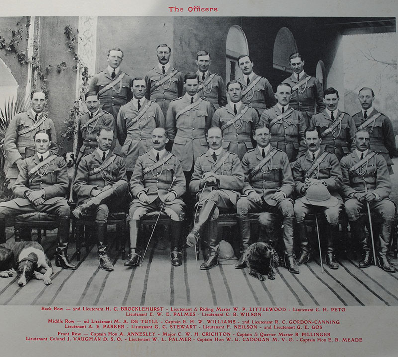Officers of the 10th Hussars, Rawalpindi, 1910