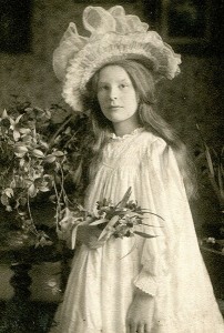 Ione Armstrong as a young girl