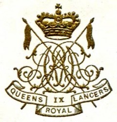 9th Queen’s Royal Lancers badge