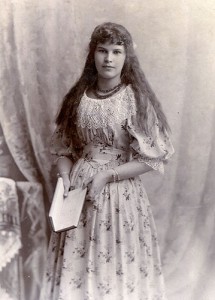 Catherine Hepburn as a young woman