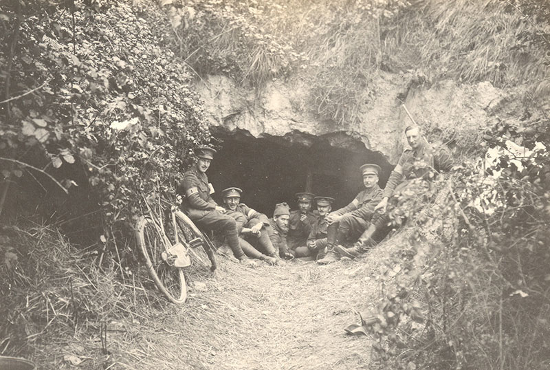 General FitzClarence’s cave headquarters on the Aisne