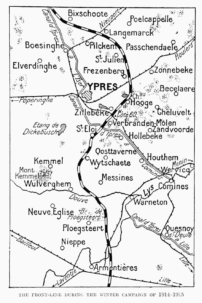 The front line during the 1914-1915 winter campaign