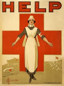 Red Cross volunteer recruitment poster