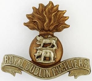 Cap badge of the Royal Dublin Fusiliers