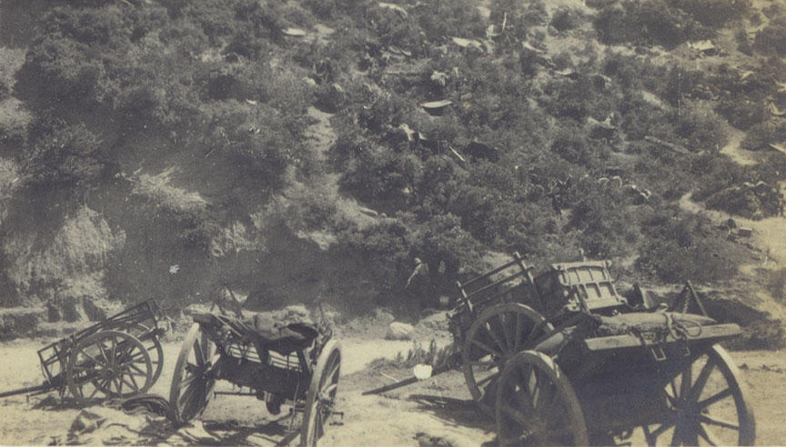 Transport carts in Gallipoli