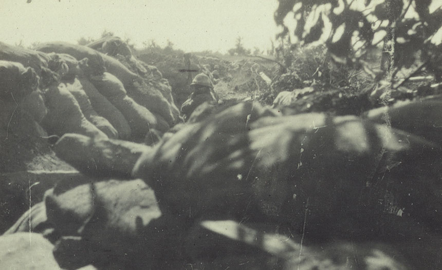 A trench near Blockhouse