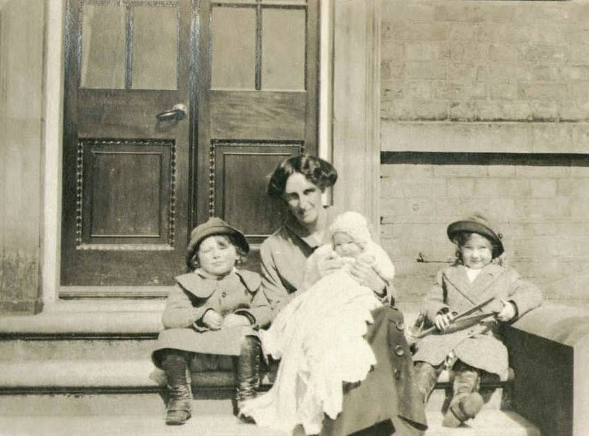 Kitty Winstanley with her children