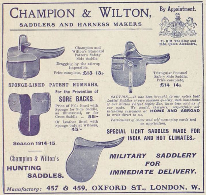 Champion & Wilton saddles