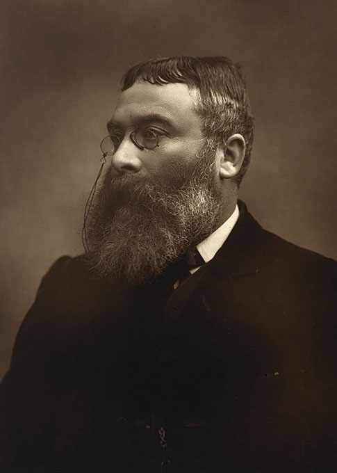 Black and white photograph by Herbert Rose Barraud of Sir Walter Besant